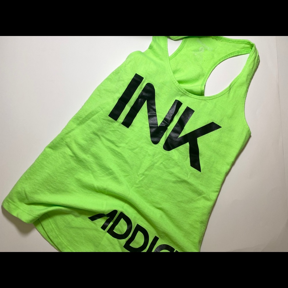 Ink Addict Neon Green Tank